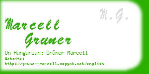 marcell gruner business card