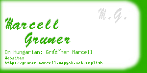 marcell gruner business card